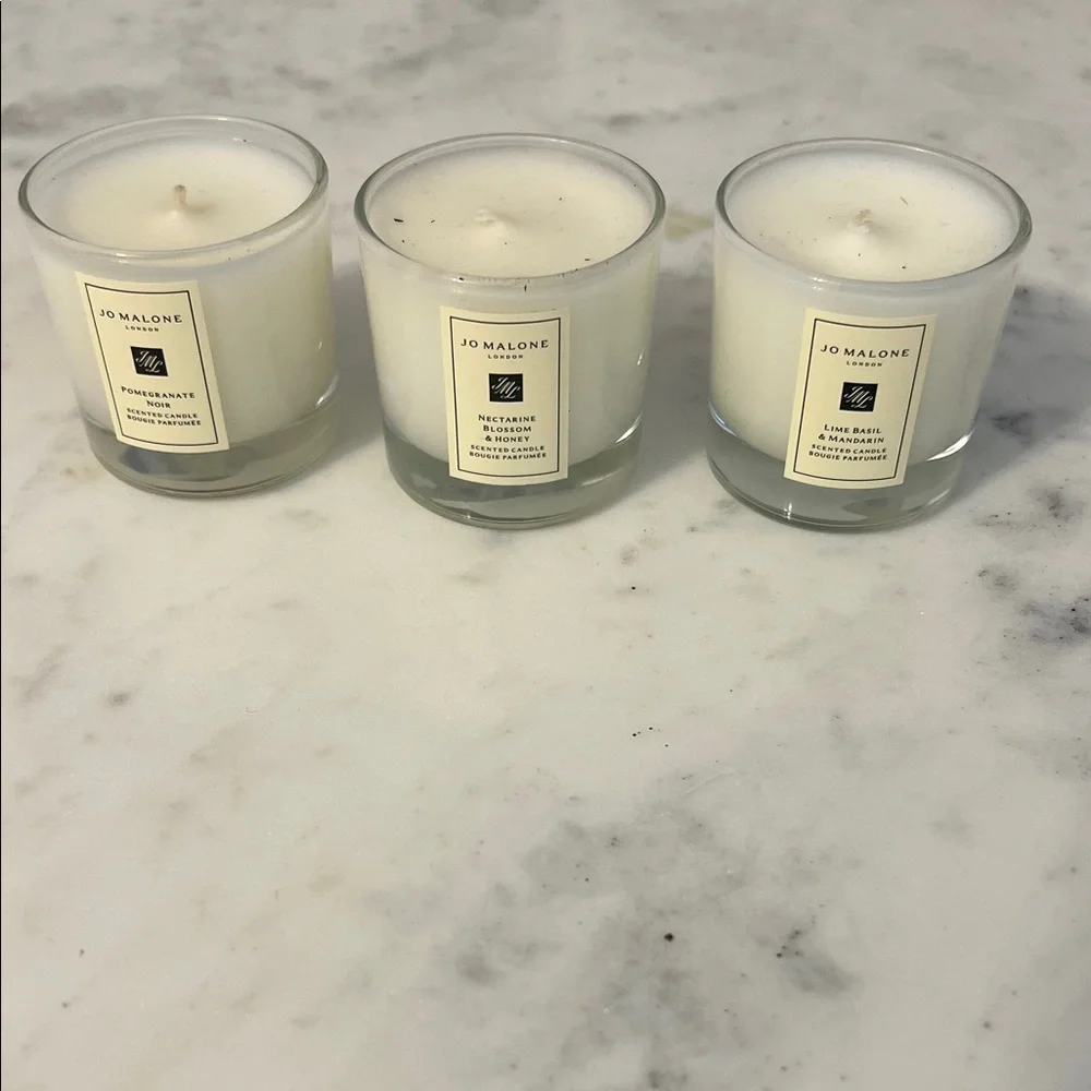 Jo Malone White Scented Glass Candle Trio